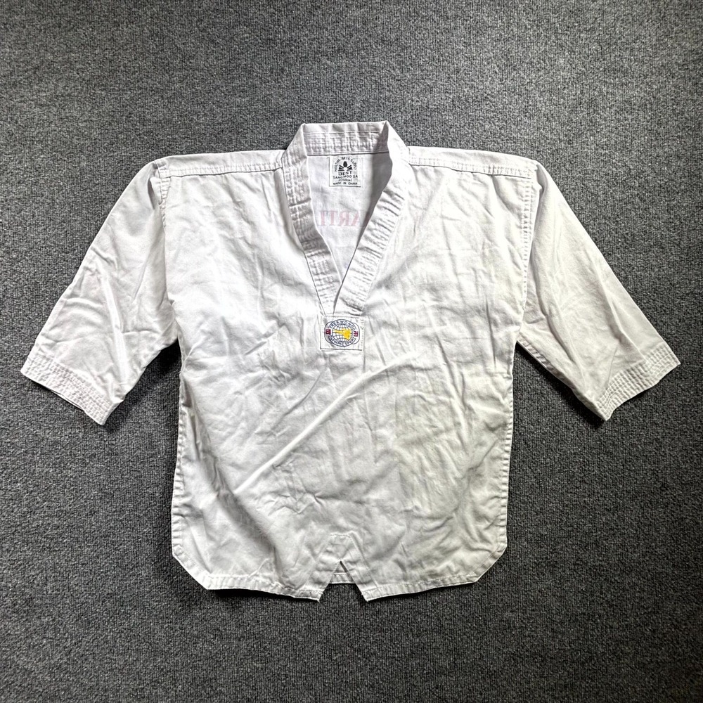 Sangmoosa Best Taekwondo Uniform Top Unisex 2 White Elite Martial Arts Button